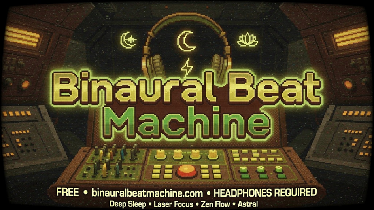 Binaural Beat Machine - and True Binaural Music logo