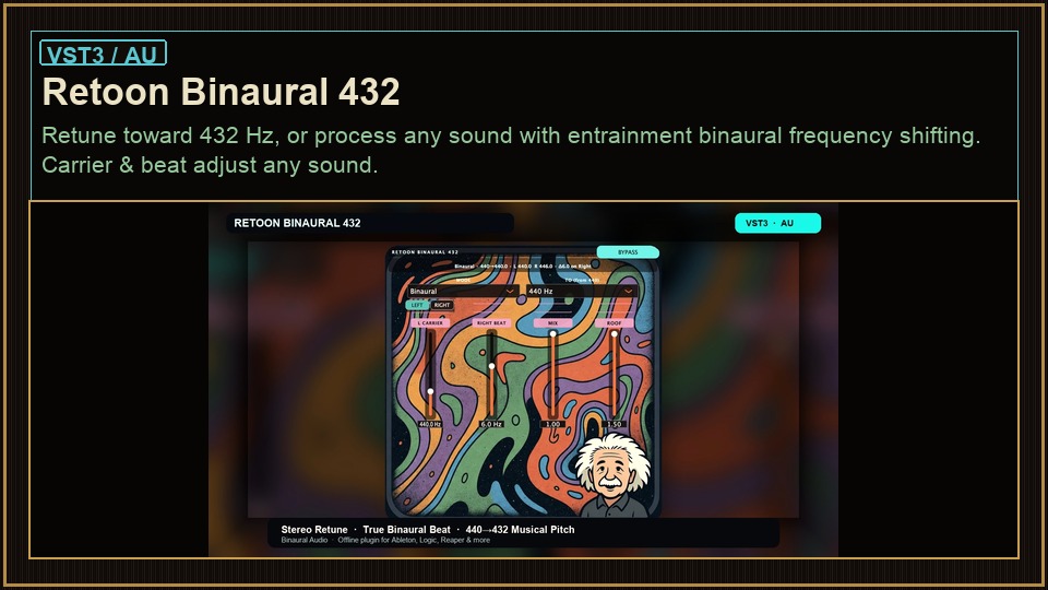 Retoon Binaural 432 VST3 AU Plugin